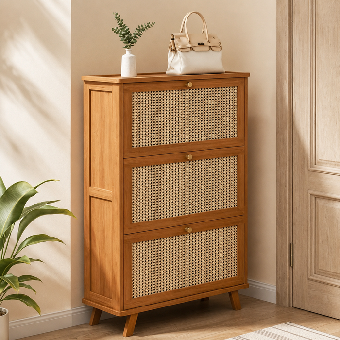 Sapateira Vertical de Bambu 4