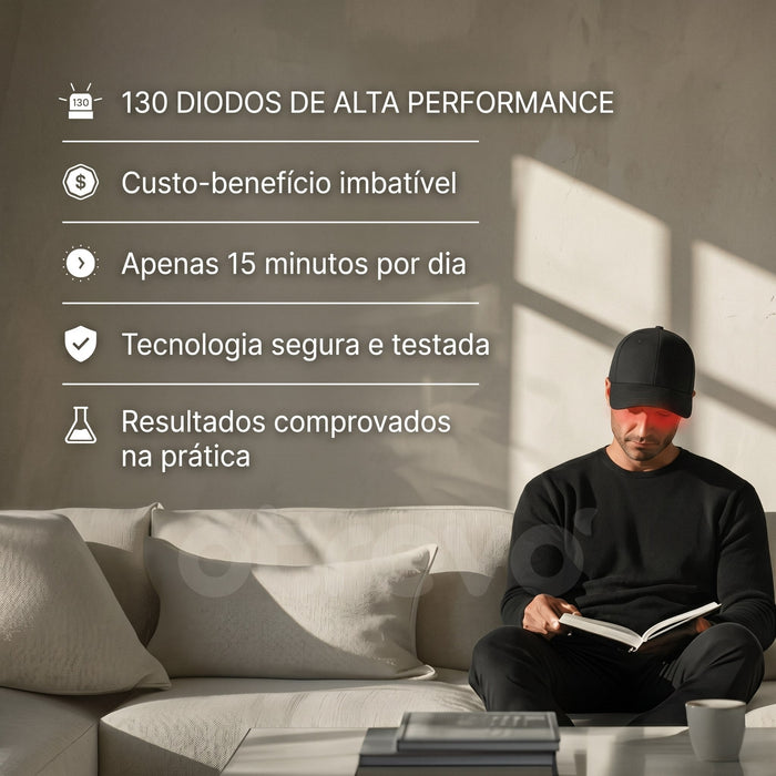 Boné LED para Crescimento Capilar 4