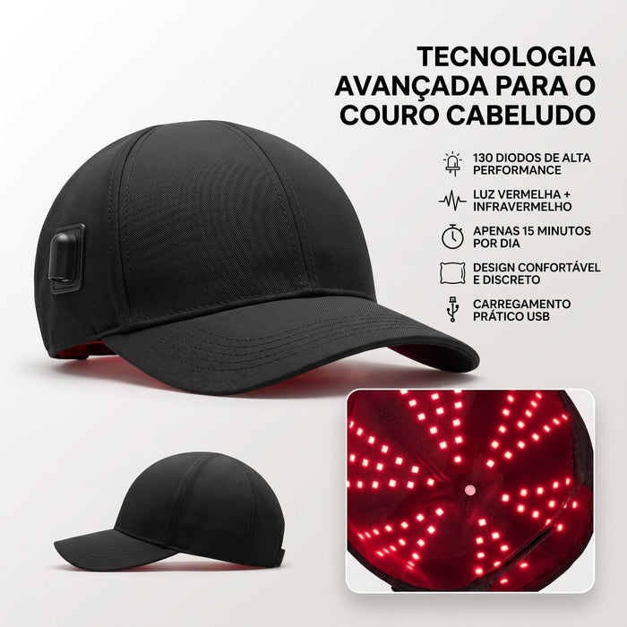 Boné LED para Crescimento Capilar 5