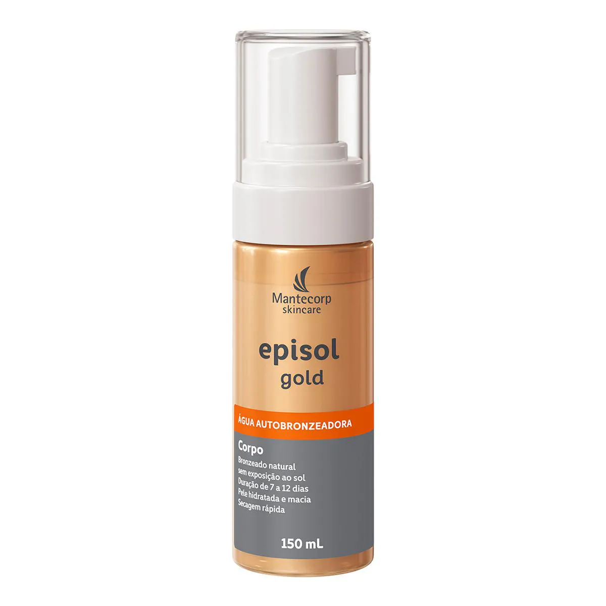Frasco da Água Autobronzeadora Corporal Episol Gold