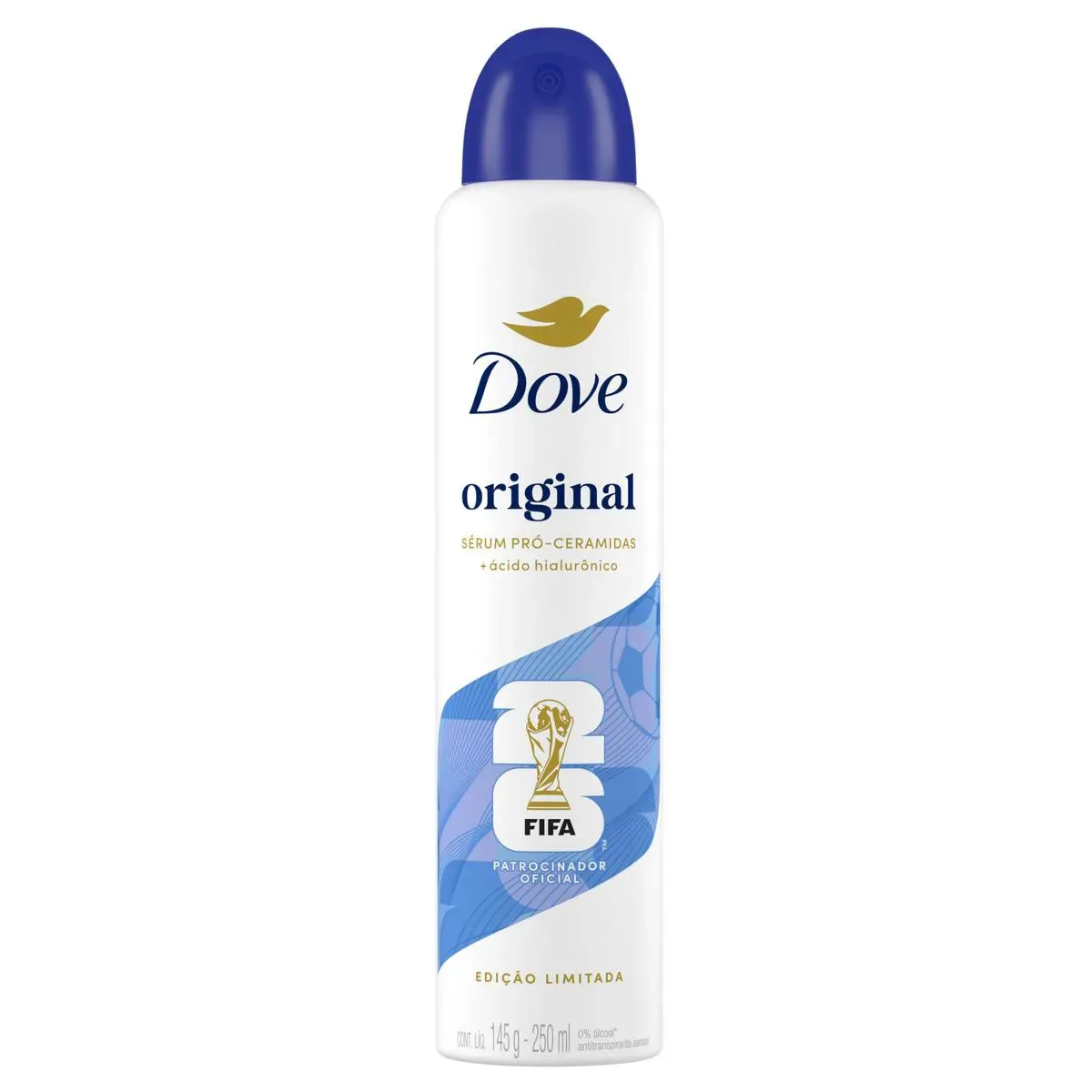 Embalagem do Desodorante Antitranspirante Aerosol Original Feminino da marca Dove