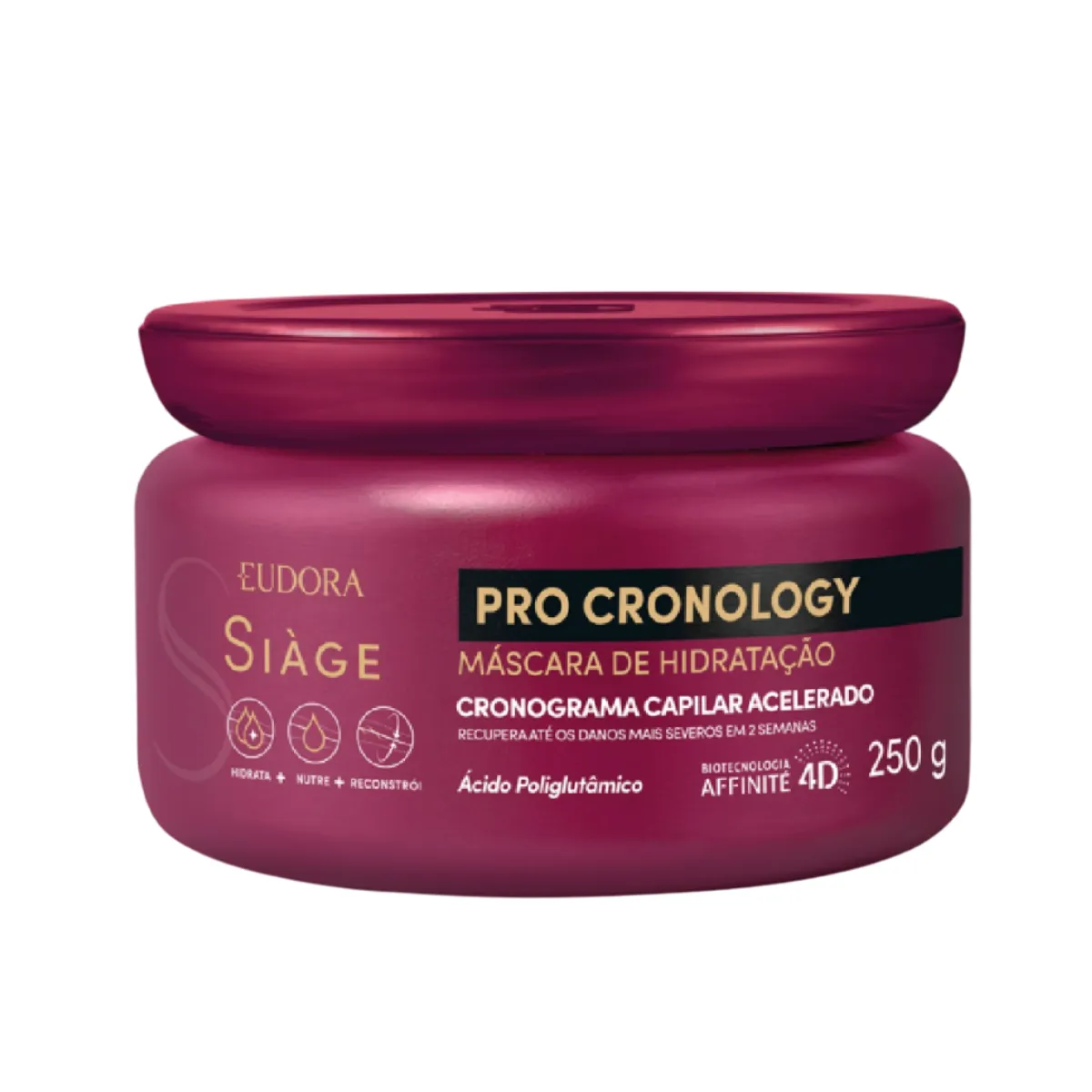 Embalagem do Máscara de Hidratação Siàge Pro Cronology da marca Eudora