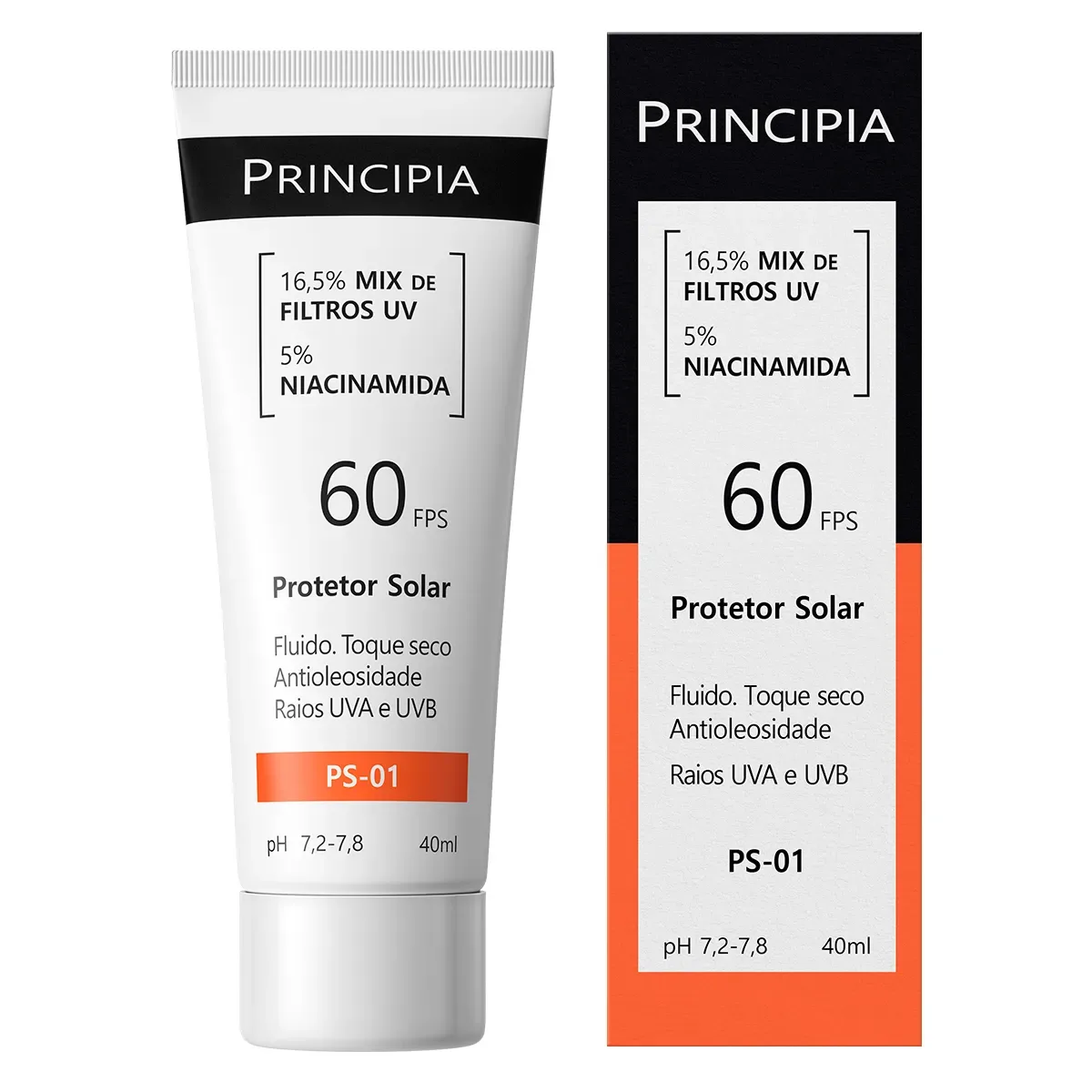 Frasco do Protetor Solar Principia Skincare PS-01 FPS 60