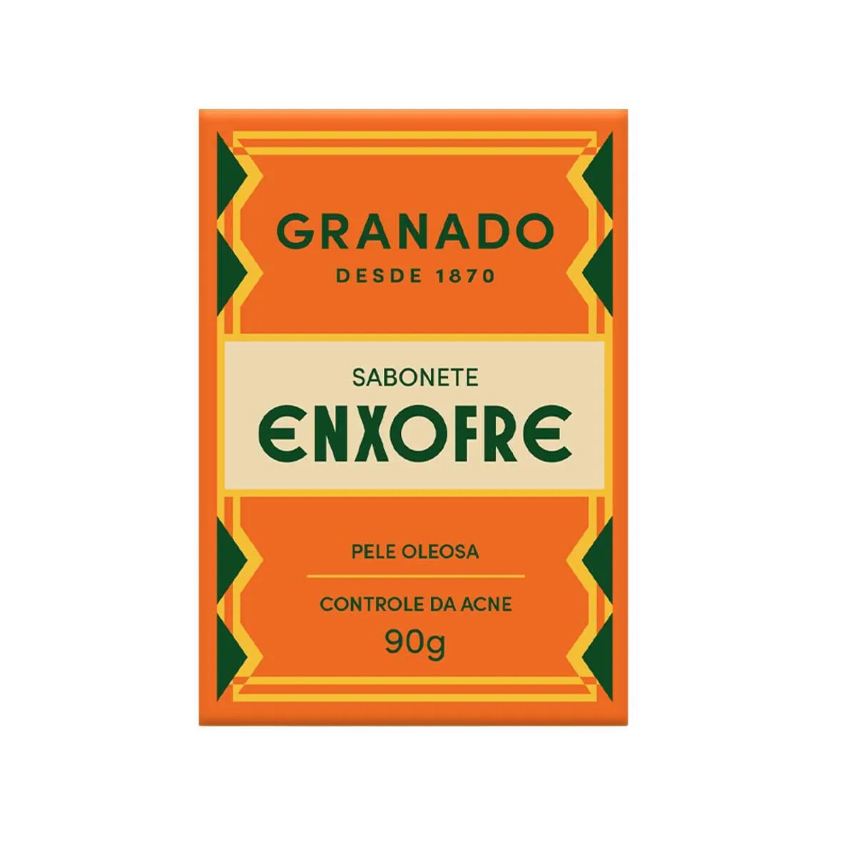 Embalagem do Sabonete em Barra Enxofre da marca Granado