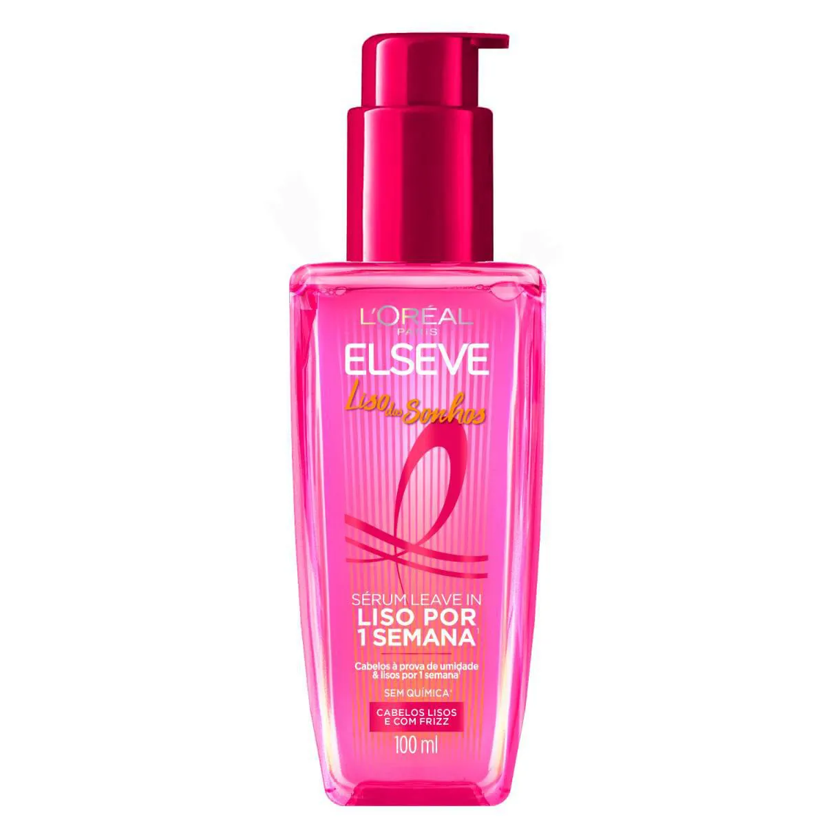 Embalagem do Sérum Leave-In Liso dos Sonhos Alisante Efeito Liquid Hair da marca L'Oréal Paris